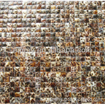 mother of pearl shell mosaic tiles with tiger's speckle